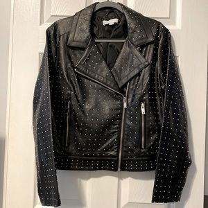 NWOT NY&Co Faux Leather Studded Jacket
